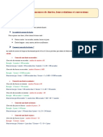 Trace Écrite Les Unités de Mesures de Durées, Leurs Relations Et Conversions