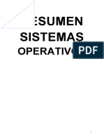 Resumen Sistemas: Operativos