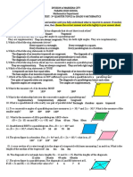 Summative Test For 3RD Quarter Math 9