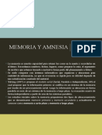 Memoria y Amnesia