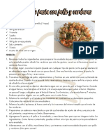 RECETA - Ensalada de Pasta Con Pollo y Verduras