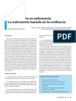 La Investigación en Enfermería - La Enfermería Basada en Evidencia