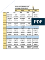 Colegio Privado Mixto "San Francisco de Asís" Horario Semanal - Tercero Básico "A"