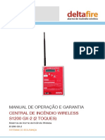 Manual de Operação E Garantia: Central de Incêndio Wireless S1200 GX-2 (2 TOQUES)