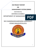 Project Report On Library Database Management System