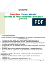 Cálculo Vetorial - Função de Várias Variáveis e Derivadas Parciais - Alunos