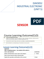 DJM3052 Industrial Electronic (UNIT 5) : Sensor