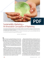 Sustainability Marketing - An Innovative Conception of Marketing