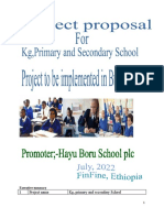 1 Project Name KG, Primary and Secondary School: Executive Summary