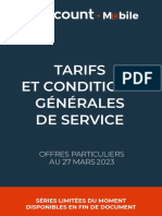 Tarifs Et Conditions Générales de Service: Offres Particuliers AU 27 MARS 2023