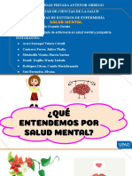 Salud Mental: Universidad Privada Antenor Orrego Facultad de Ciencias de La Salud Programas de Estudios de Enfermería