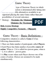 Game Theory: Minimize The Maximum Loss Risk Averse Strategy Highly Competitive Scenario - Oligopoly