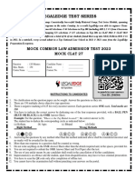 Mock CLAT 27 Questions (Legal Edge)