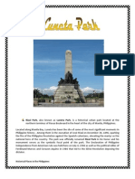 Rizal Park, Also Known As Luneta Park, Is A Historical Urban Park Located at The