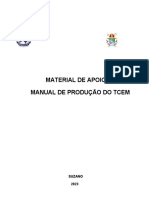 Material de Apoio: Manual de Produção Do Tcem: Suzano 2023