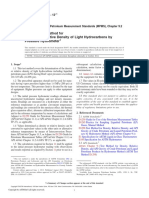 Density or Relative Density of Light Hydrocarbons by Pressure Hydrometer