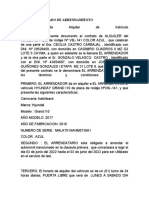 Contrato Privado de Arrendamiento