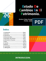 Estado de Cambios en El Patrimonio.