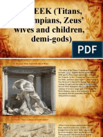 GREEK (Titans, Olympians, Zeus' Wives and Children, Demi-Gods)