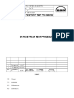 En Penetrant Test Procedure