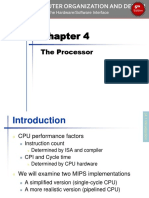 The Processor: Computer Organization and Design