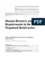 Human Resource and Skill Requirements in The Organised Retail Sector