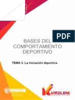 Tema 3 La Iniciación Deportiva