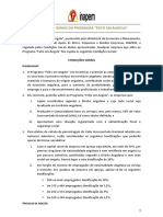 Condições Gerais Do Programa "Feito em Angola"