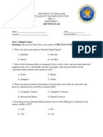 Sse 112 Midterm Exam Questionairre