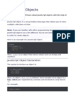 Javascript Objects Intro