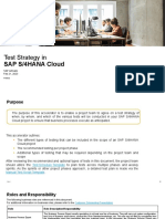 S4H - 436 Test Strategy Template S4HANA Cloud