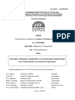 These: Présentée Pour L'obtention Du Grade de Docteur en Sciences