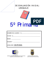 Prueba de Lengua 5º