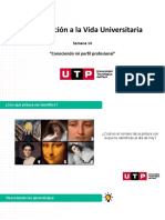 Introducción A La Vida Universitaria: "Conociendo Mi Perfil Profesional"