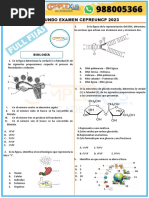 Fijas Segundo Examen Cepreuncp 2023: Biología