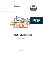 M06: Study Skills: Mohamed V University Faculty of Letters and Humanities English Department