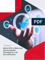 Act.1.1 - Matriz BCG y Matriz de Oportunidades Estratégicas o de Diversificación