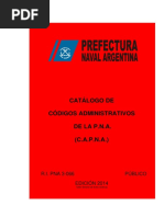 Catálogo de Códigos Administrativos de La P.N.A. (C.A.P.N.A.)