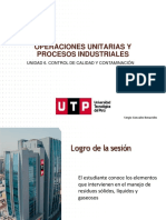 Operaciones Unitarias Y Procesos Industriales: Unidad 6. Control de Calidad Y Contaminación