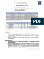 Informe Psicológico