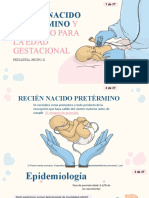 Recién Nacido Pretérmino: Y Bajo Peso para La Edad Gestacional