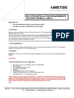 Pre-Inspection & Pre-Installation Requirements For Spectromaxx-Lmx10