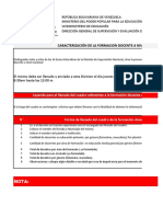 Caracterización de La Formacion Docente A Nivel Nacional