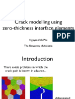 Crack Modelling Using Zero-Thickness Interface Elements