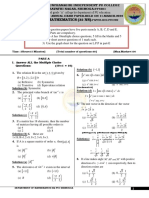 Mathematics (35 NS) : Instruction: 1) The Question Papers Have Five Parts Namely A, B, C, D and E