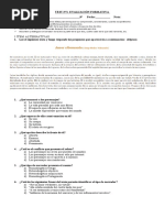 Test N°1 Evaluación Formativa