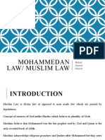 Mohammedan Law