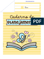 Divis - Rias de Caderno de Planejamento Tema Borboletas e Flores