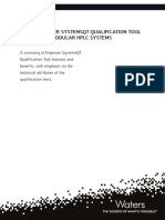 Using Empower Systemsqt Qualification Tool For Waters Modular HPLC Systems