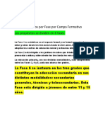 Propósitos Por Fase Por Campo Formativo Los Propósitos Se Dividen en 6 Fases